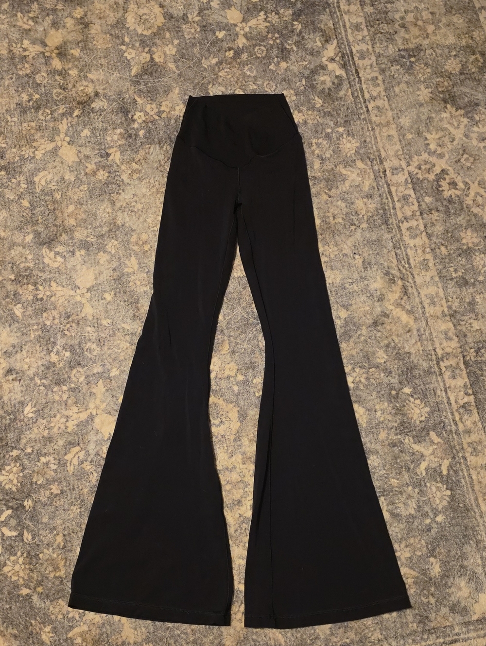 aerie Black High-Rise Flared Yoga Leggings